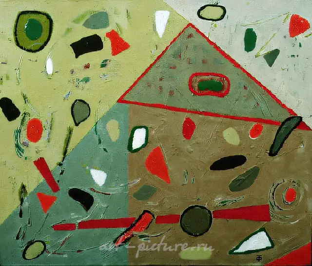 秋天，1991年，布面油画，80×60。私人收藏。德国。