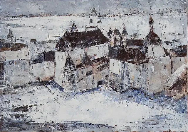 Зимний день, 1994, холст, масло, 60х80. Собственность автора