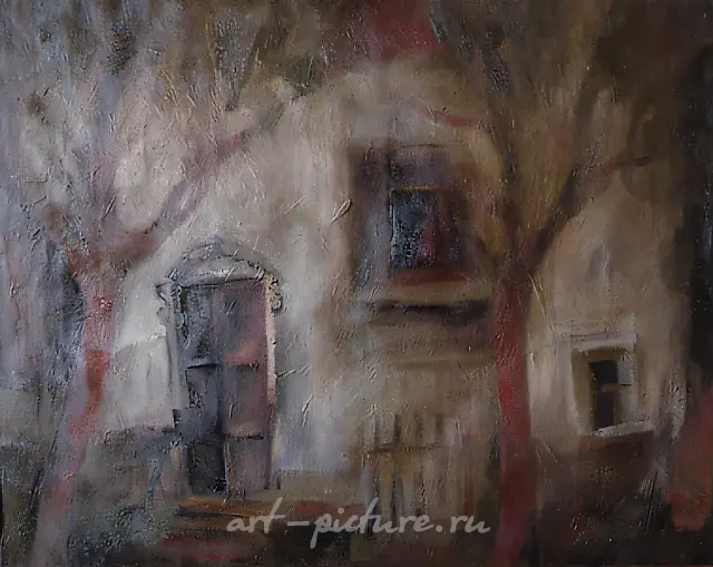Купеческий дом, 1989, холст, масло, 90х100. Частная коллекция