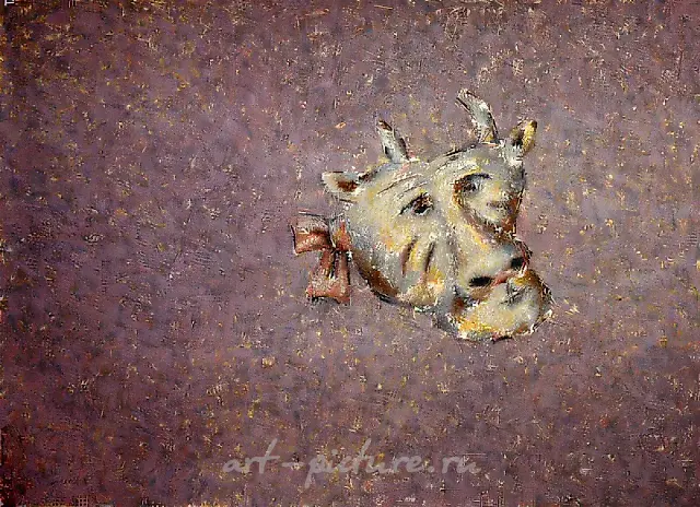 193-145，1993年，油布，油画，145x193厘米。作者所有。