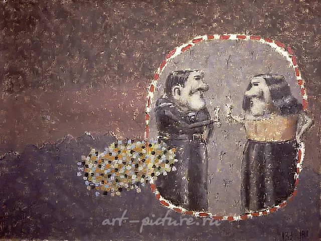 133-181，1993年，油布，油画，142×218厘米。作者藏。