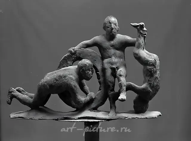 Игра, 1994, бронза, 50х40х10 Собственность автора