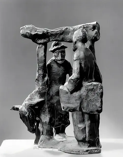 Возвращение поэта, 1986, бронза, высота 40 Собственность галереи "Арт Модерн". Москва.