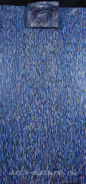 Blinding Rain, 1992, canvas, oil, 105x65. Author`s property