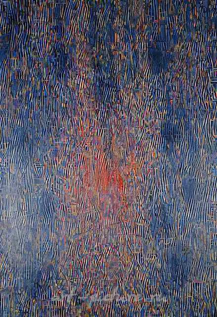 Blind Rain, 1987, canvas, oil, 100x70. Author`s property