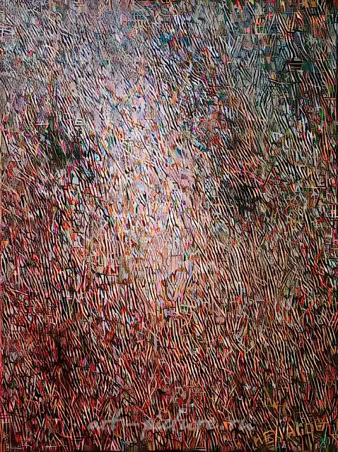 Brown Rain, 1985, canvas, oil, 50x30. Author`s property