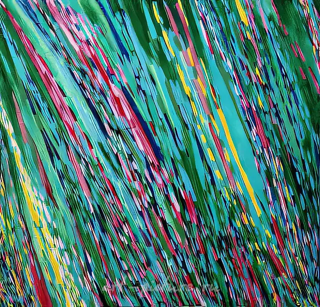 May Rain, 1993, canvas, oil, 60x60. Author`s property