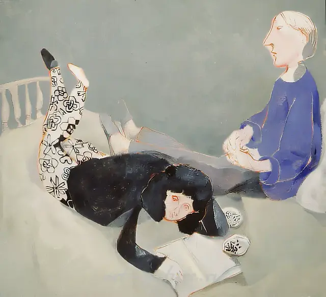 On a Sofa, 1994, canvas, oil, 160x170. Author`s property
