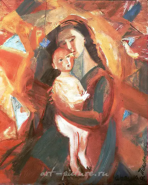 Madonna, 1992, canvas, oil, 100x80 Author`s property