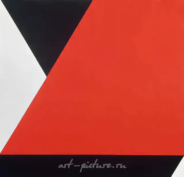 来自《阴-阳》系列。第17号，1990年，布面油画，140 x 140 厘米，作者自藏