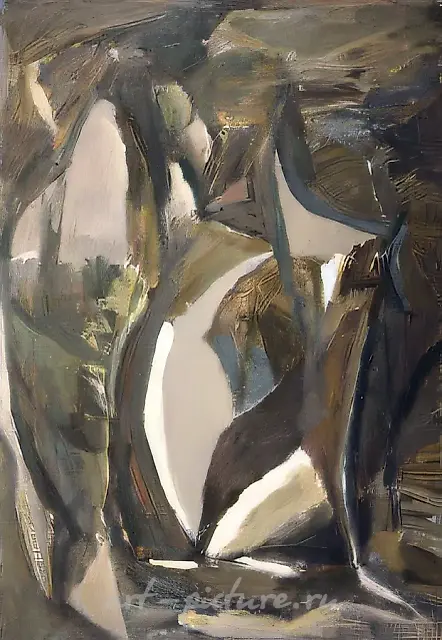 Black and White, 1993, canvas, oil, 100x70 Author`s property