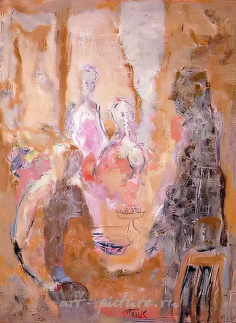 Family, 1992, canvas, oil, 80x60 Private collection. Moscow