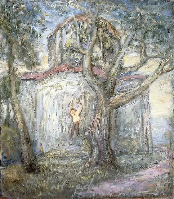 At an Old Church, 1969, canvas, oil, 110x100 Author`s property