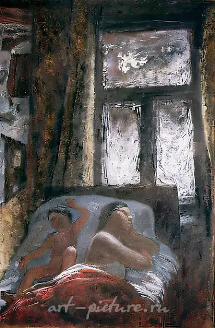 Спящие, 1972, холст, масло, 136х92 Собственность автора