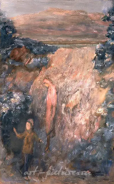 Вечерний путь, 1972, холст, масло, 112х72 Собственность автора