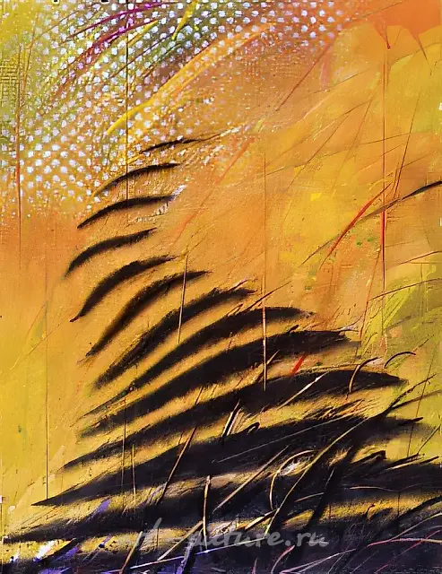 From the series «Gesture», 1990, paper, mixed technique, 62x49. Author`s property