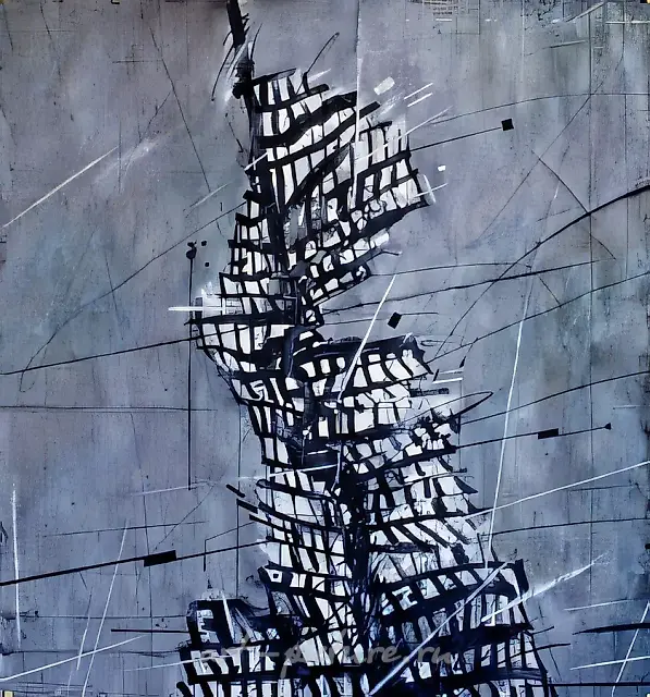 Suite «Figures», 1991, paper, mixed technique, 94x87. Author`s property