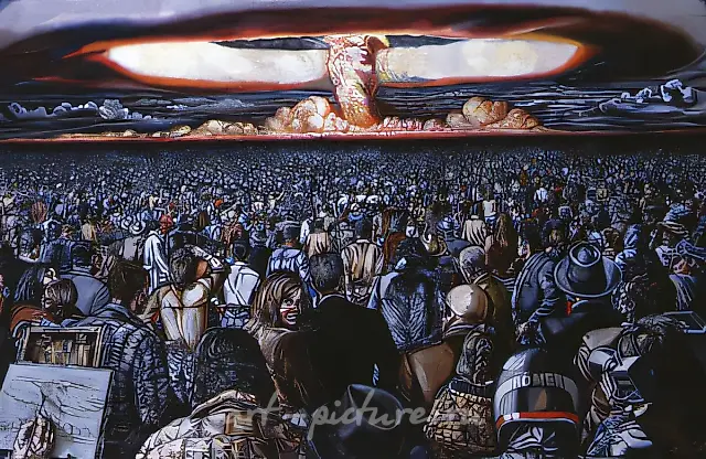 Равнодушносмотрящие, 1986, холст, масло, 120х180 Частное собрание. Милан.