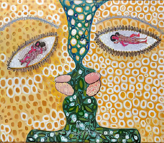 Мужчина и женщина, 1989, холст, акрил, 90х100. Собственность автора