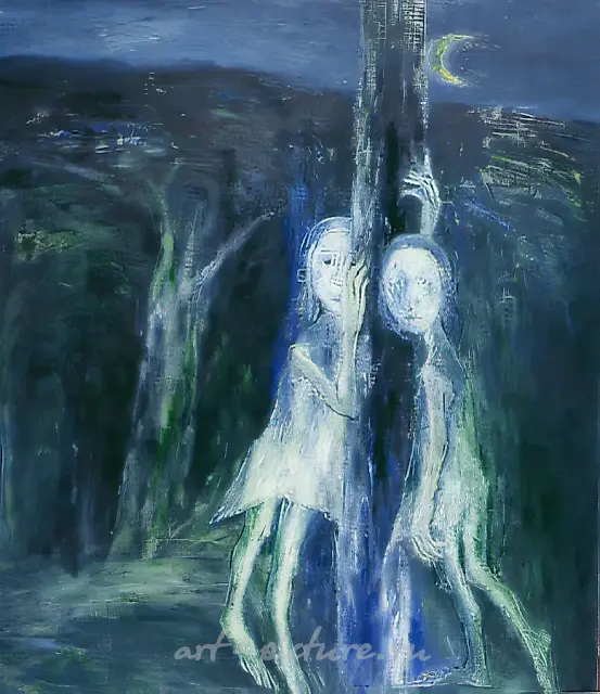 少女 II，1993年，布面油画，98.5×78厘米。作者收藏。