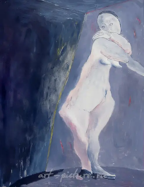 苏珊娜的傍晚，1994年，布面油画，92x73厘米。作者收藏。