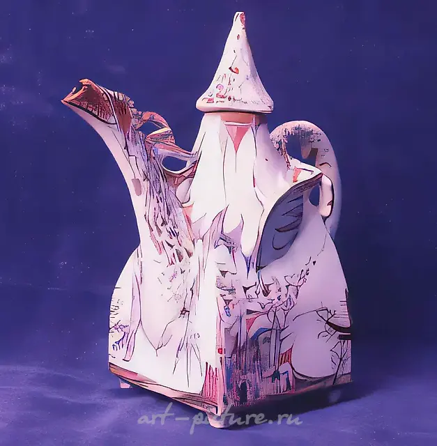 Чайник «Дракон», 1992, фаянс, 32х30х15. Частная коллекция. Москва