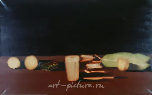 静物，1990年，布面油画，50x75。作者藏。