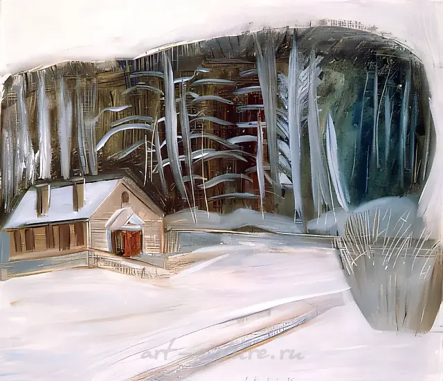 Frost, 1995, canvas, oil, 43x49 Author`s property