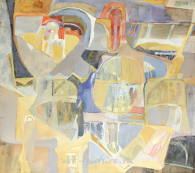 内在之物，1993年，蛋彩画，木板，103×90厘米。作者自藏。