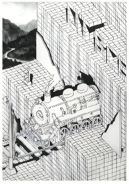 真挚，1985年，硬纸板，铅笔，80x60厘米。作者私人收藏。