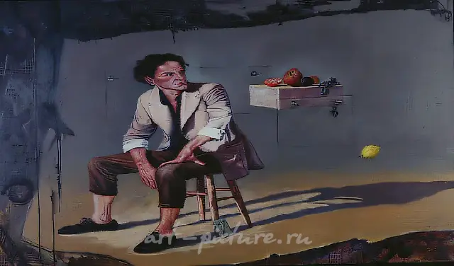 变形画第7号，1991年，布面油画，97×162