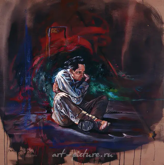 节点，1993年，布面油画，100x100