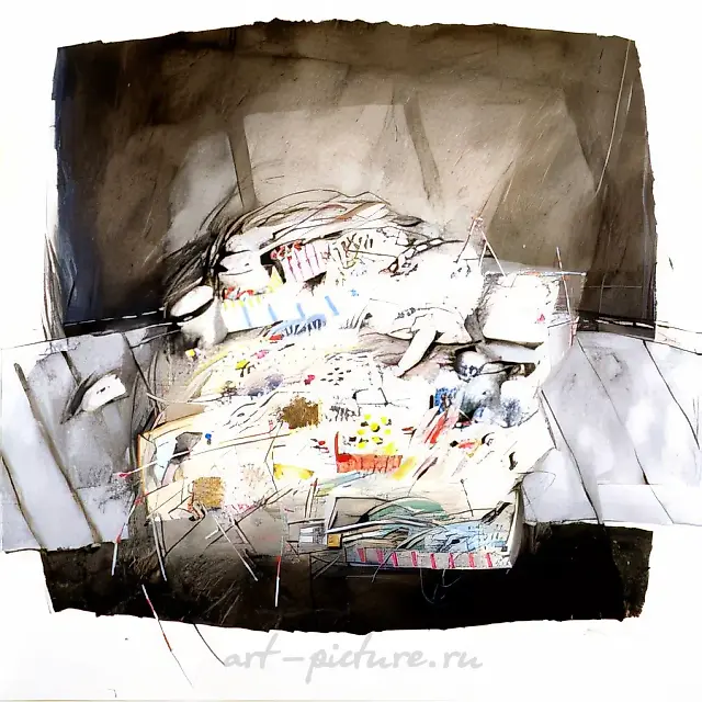 Sofie`s Jewellery, 1992, paper, mixed technique, 123x120