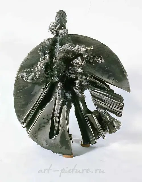 幸福，1994年，钢制雕塑，直径40厘米