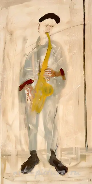 Dominic, 1990, canvas, oil, 170x80 Author`s property