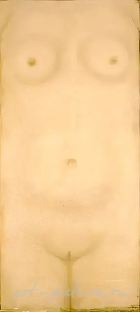 Without a Title, 1994, canvas, oil, 110x58 Author`s property