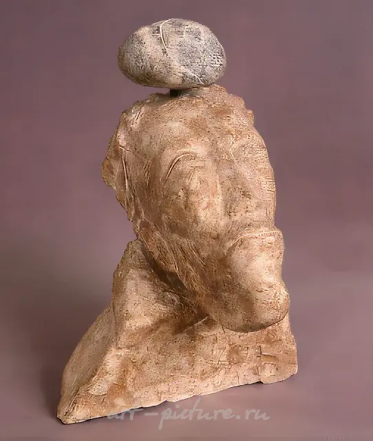 Idea, 1990, stone, 35x25x23 Author`s property