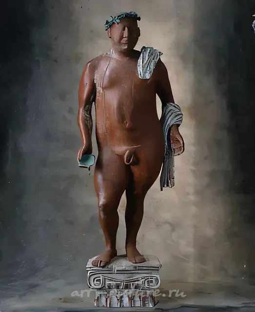 Roman	, 1997, mahogany, bronze, shading, 120x60x40