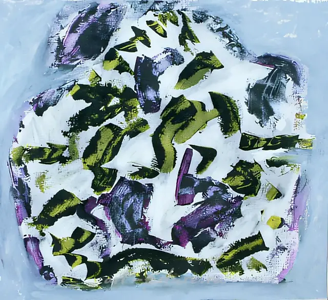 空间的扩展，1994年，纸本，丙烯，46×49厘米。作者自藏。