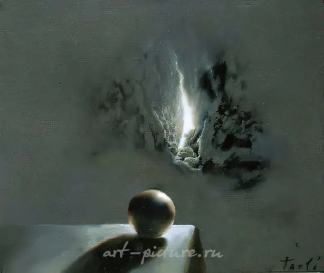 Direction, 1994, canvas, oil, 46x55 Private collection. Paris.