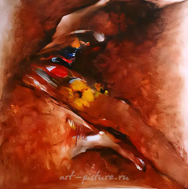 被自己的影子束缚，1993年，布面油画，120×120