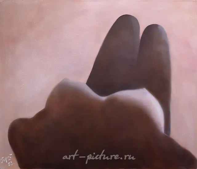 风景，1993年，布面油画，100x120厘米。塔季扬娜·科洛杰伊藏品