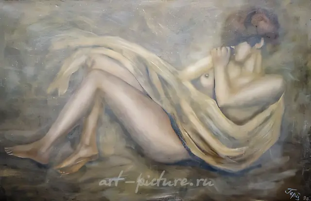 雪，1991年，布面油画，120x160厘米。布丽吉特私人收藏，荷兰。