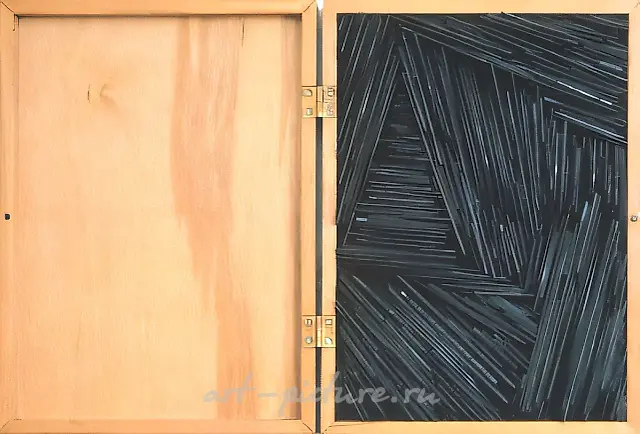 Музыкальная шкатулка, 1995, Дерево, бакелит, смешанная техника, 35х24,9х4,5 см Собственность автора