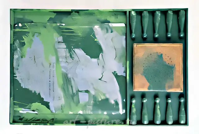无题，1989年，混合媒介，150×100厘米，P.Sprovieri 藏，意大利罗马