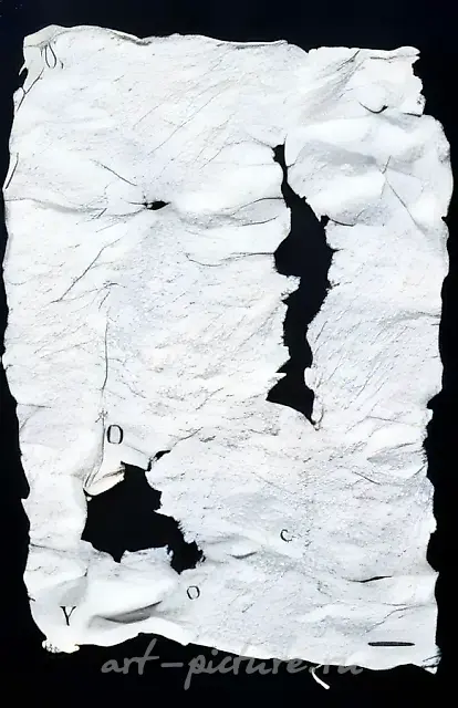 From the author`s book «I Wander Alone in the Wind», 1995, paper of author`s casting, print, 34x24 cm. Author`s property