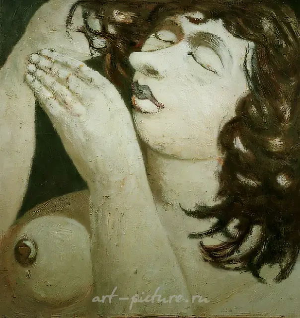 Sitting, 1994, Oil on canvas, 125x120 cm Author’s property