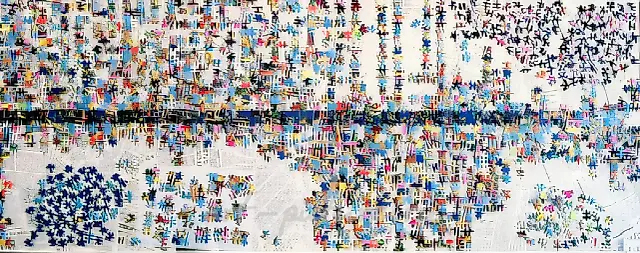 Straight Line, 1994, Mixed media, 169x67 Author’s property