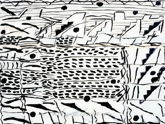 From the Series "New Swamp", 1990, Indian ink, brush on paper, 50x65 cm Author’s property