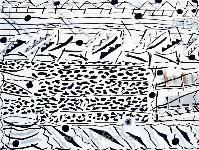 From the Series "New Swamp", 1990, Indian ink, brush on paper, 50x65 cm Author’s property